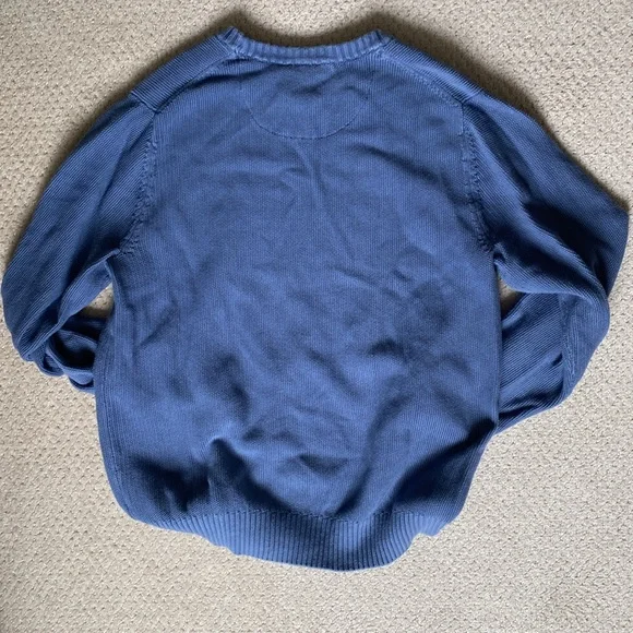 L.L. Bean Sweater, size L, color blue. - Picture 3 of 3